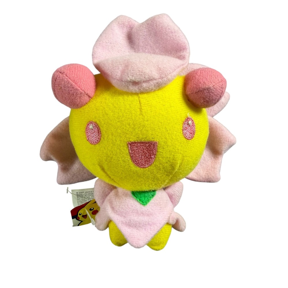 Vintage 2007 Jakks Pacific Pokemon Diamond Pearl Cherrim Plush Series 2 NWT Tag